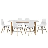 Se trata de un set de comedor retro de la marca [en.casa]