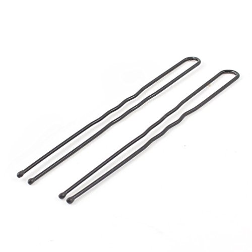 SODIAL(R) 20 Pcs 7cm Long Black Metal DIY Hair Bun Pin for Woman