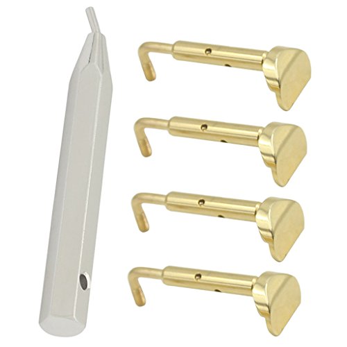 Preisvergleich Produktbild MagiDeal 4pcs Kinn Rest Schrauben mit Schraubenschlüssel für Violine