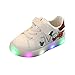 Produktbild LED Leuchtende Baby Mädchen und Jungen Kleinkind Mode Stern Leuchtendes Kind Bunte helle Schuhe Kinder Schuhe mit Licht Blinkende Turnschuhe für Kinder (22.5 EU, Rot 3)