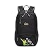Produktbild Wewod Herren Nylon Wasserdicht Rucksack Einfarbige Freizeit Schultasche Damen (Schwarz)