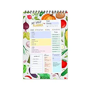 Vegetables Theme Daily Planner Diary (A5 Size - 8.5