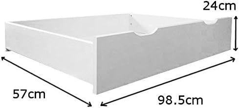 White single bed, 3FT, solid wood, strong and sturdy, the best on Amazon! (WHITE DRAWER)