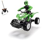 Geschwindigkeit bis 9 km/h Dickie Toys 201119403 - RC Kawasaki KFX 450R, ferngesteuertes Quad inklusive Batterien, 36 cm