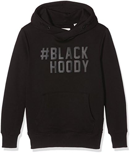 TOM TAILOR Kids Boy's Hashtag United Hoody Hoodie, Black (Black), 140