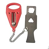 ★ Cerradura de la puerta de seguridad portátil, fácil de llevar. Puede cerrar rápidamente la puerta desde el interior, incluso si alguien más tiene una llave, no puede abrirla desde el exterior, por lo que realmente puede garantizar la seguridad de sus pertenencias personales.