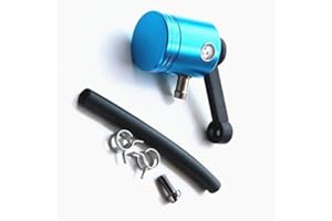 NEWLAND2019 CNC Universal Motorrad Vorderrad Bremsflüssigkeit Ölbehälter Hauptbremszylinder Für Honda Kawasaki Suzuki Yamaha Sport Bike Street Bike (Blau)