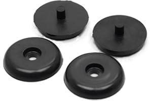 ROBUST CAR PARTS ROBUST 2x Stopper Sicherheitsgurt Kunststoff Black für Universal