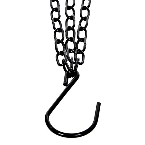 Chefarone Hängekorb – Obstkorb Set zum Hängen 3-tlg – Küchenampel mit 130cm Kette für extra viel Platz – Obst Etagere auch geeignet als Gemüsekorb – Landhaus Hänge-Etagere matt schwarz – Gemüseampel mit 28cm Durchmesser – Belastbar bis 5kg - 4