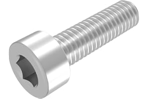 SECCARO Tornillo cilíndrico M5 x 18 mm, acero inoxidable V2A VA A2, DIN 912 / ISO 4762, hexágono interior, rosca completa, 20 piezas