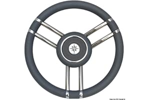 OSCULATI Volante Apollo Inox+Poliuretano Ø 350 mm Grigio