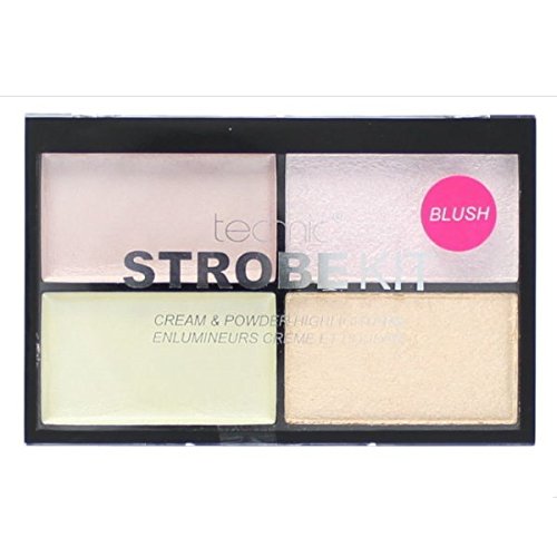 Technic Strobe Kit 2 Cream & 2 Powder Highlighter Palette - Blush