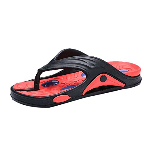 MIRRAY Men Slippers Beach Shoes Flip Flop Seaside Beach Shoes Flat Massage Anti-Slip Slides Man Soft Sandals Surf Footwear Pool Menswear