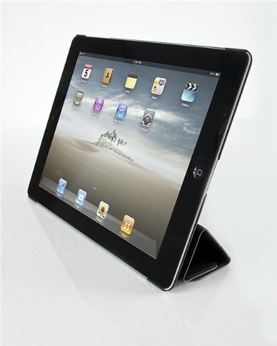 iPad 4 Hülle – VEO Ultra Dünnes Smart Cover mit Stand & Schlaf-Funktion für iPad 4. (Mit Retina), 3 & 2, SCHWARZ - 3