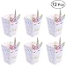 Produktbild YeahiBaby Popcorn Tüte Einhorn Form Einweg Umweltfreundliche Papiertüte Popcorn Boxen Lebensmittel Papier Beutel 12 Stück