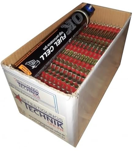 Clous En Béton HD 3,7 X 40 Mm Powers C5 Würth Diga CS-2 VHT - Lot De 700 + Gaz