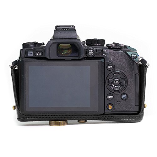 MegaGear Etui Souple en Cuir pour  Housse pour Nikon 1 J5 avec 10-30mm Photo Compacts  Marron Fonc   