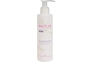NAOLYA FRANCE… Naolya Gel Après Epilation - Rafraîchit et Calme les Sensations Désagréables Après Epilation - Sans Rinçage - Parfum Orange Mentholé - Texture Fondante - Format 200ml - Fabrication Artisanale Française (Loiret)