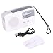 Produktbild Multifunktionale Dynamo/Solar / AAA batteriebetriebene AM/FM Radio mit Notfall LED Taschenlampe & Sirene Support Mobile Charge - Weiß