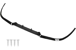 OTUFAN Lèvre de pare-chocs avant, accessoires de voiture de garniture de séparateur de lèvre de pare-chocs de becquet avant de 44,88adaptés à toutes les voitures (Noir brillant)