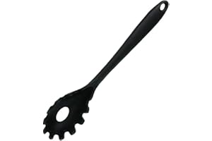 Danlai Pâte Server Poignée De Silicone Spaghetti Mesurer Cuillère Nouilles Colandre Colandre Cuisine Cuisine Outils Black