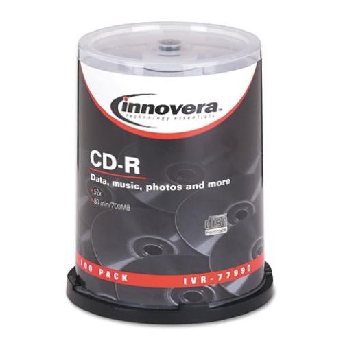 CD-R Recordable Discs, 52x Maximum Recording Speed, 700MB/80MIN (IVR77990) by Innovera RS.6690 (30.00% Off) - Amazon