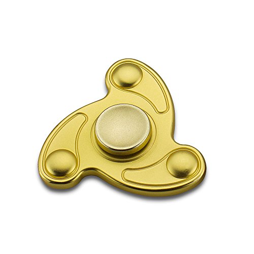 Fidget Hand Spinner,SHONCO EDC Spinner Fidget Toy Stress Reducer High Speed Ceramic Bearing Metal Tri Fidget Finger Spinner Continue to Rotate for about 3-5 Minutes Perfect for ADD,ADHD,Anxiety and Autism Adults or Kids (Golden) Fidget Hand Spinner,SHONCO EDC Spinner Fidget Toy Stress Reducer High Speed Ceramic Bearing Metal Tri Fidget Finger Spinner Continue to Rotate for about 3-5 Minutes Perfect for ADD,ADHD,Anxiety and Autism Adults or Kids (Golden)