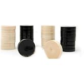 30mm İki Zar Hediyeli Lux Plastik Tavla Pulu No3
