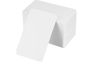 QHSXMQ Cartes Vierges, 250 Cartes de Visite 350 g 5.7 x 8.8 cm Cartes de Notes, Cartes de Rendez Vous, Cartes Blanches Cartes de Visite Personnalisées Conçues Pour l'école, La Maison, Le Bureau
