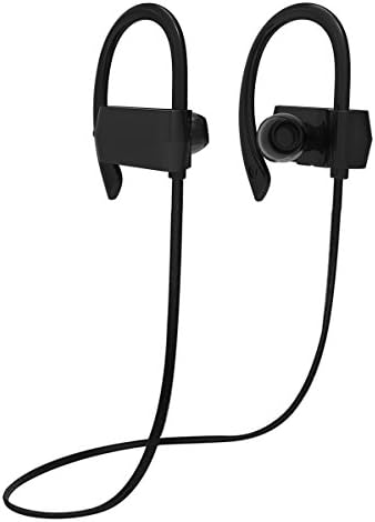 Vobon Bluetooth Headphones, Wireless Bluetooth V4.1 Earphones with Mic, Stereo In-ear Noise Cancelling IPX4 Sweatproof Cordless Headset for Running Jogging Exercise Gym Workout Outdoor Sports (Black)