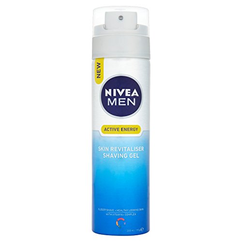 Nivea Men Skin Energy Instant Effect Shaving Gel, 200 ml - Pack of 3