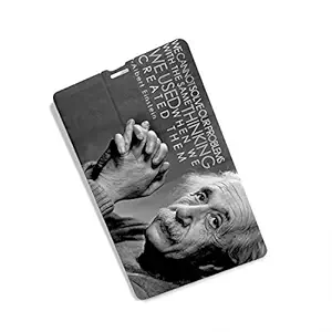 100Yellow Albert Einstein Design Printed Pen Drive Memory Stick Pendrive -16 Gb
