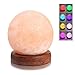 Produktbild Salzlampe Himalaya Salzkristall Lampe Nachttischlampe Dekorative Lichter Salzlampe Dimmbar mit 7 Farbwechsel-LED-Leuchten für Schreibtisch, Computer, Zuhause, Büro, Yaga