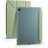 Elfia Samsung Galaxy Tab A7 SM-T500 T505 T507 ile Uyumlu Kılıf Silikon Yumuşak 4 Farklı Stand Olabilen Kalem B&ouml;lmeli Kapaklı 