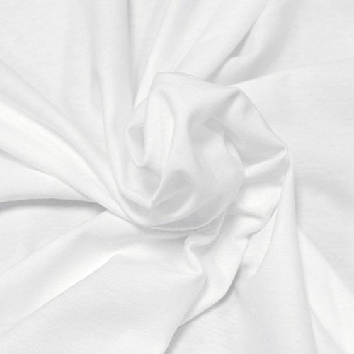 Jersey-Stoff UNI 4er-Set 50x85cm 1,7m² (8,8€/m²) 92% Baumwolle 8% Elastan (Schwarz-Dunkelgraumeliert-Graumeliert-Weiß) - 5