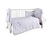 Clair de Lune 3-Piece Blue Stardust Cot/Cot Bed Quilt, Bumper and Fitted Sheet Bedding Set