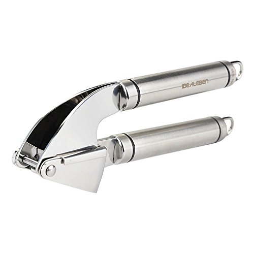 IDEALEBEN Edelstahl Knoblauchpresse Walnussknacker Ingwerpresse