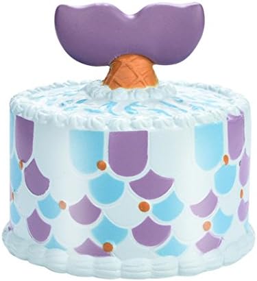 Sky2018 Unicorn Squishies Slow Rising Squishy Toy,Cute Squishies Toy Slow Rising Relieves Stress Soft Toy for Children and Adult Toy gift (Dolphin Cake(10*10*10cm))
