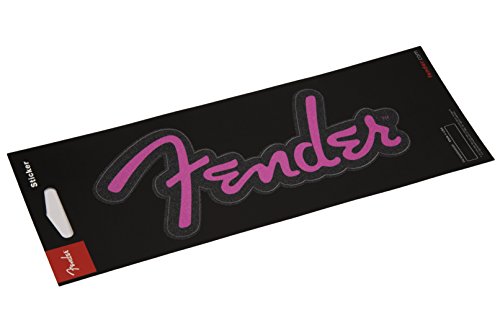 Preisvergleich Produktbild FENDER Logo Sticker Pink Glitter