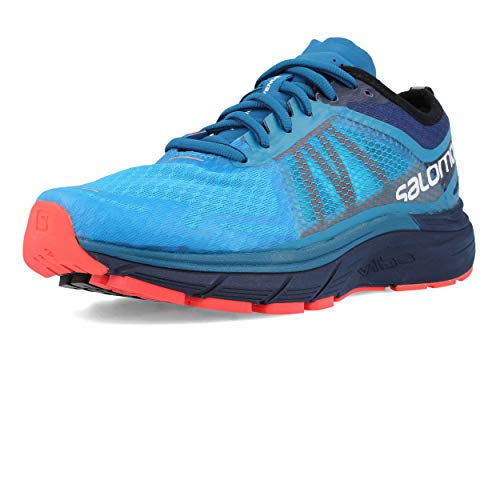 Salomon Sonic Ra Max, Scarpe da Trail Running Uomo, Multicolore (Hawaiian Surf/Medieval Blue/Fiery C 000), 45 1/3 EU