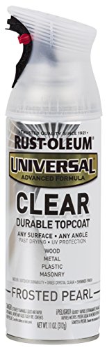 Rust-Oleum 302155 Universal All Surface Spray Paint 11 Oz, Frosted Clear Pearl