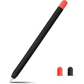 NovStrap Apple Pencil Pro (2024) ile Uyumlu Silikon Kılıf Pencil Pro Silikon Kaydırmaz Koruma Kılıfı SİYAH