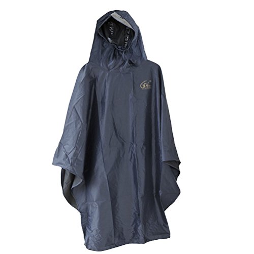 ROSENICE Giacca Impermeabile Bici Bicicletta Ingranaggio Impermeabile Ciclismo Poncho Pioggia (Blu Marino)