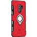 Price comparison product image TAITOU Galaxy Note8 Case, Finger 360 Rotary Ring Movie Stand Car Holder Square Anti-Slip 2 In 1 Hybrid Armor Thin Hard Cover, Fashion Light Slim Phone Case For Samsung Galaxy Note 8 Red