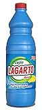 Poder desinfectante Lagarto Azul Lejía con Detergente - Paquete de 12 x 1500 ml - Total: 18000 ml