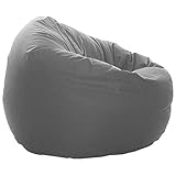 GlueckBean Coussin de Sol 2 en 1 Fonction 3 Tailles différentes pour l'intérieur et l'extérieur pour Enfants et Adultes, Anthracite, 145 Durchmesser