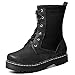 Produktbild LDKSX Women's Vintage Martin Stiefel Autumn Comfort Flat Platform Damenstiefel Größenstandards Mit Vertrauen kaufen 5.5-10-black-38