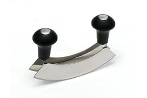 axentia 200509 Hachoir Berceuse 2 Lames en Acier Inoxydable 17 cm