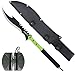 Produktbild SET: Commando Machete Buschmesser Axt Beil ZOMBIE DEAD 83962 + G8DS® Messerschärfer