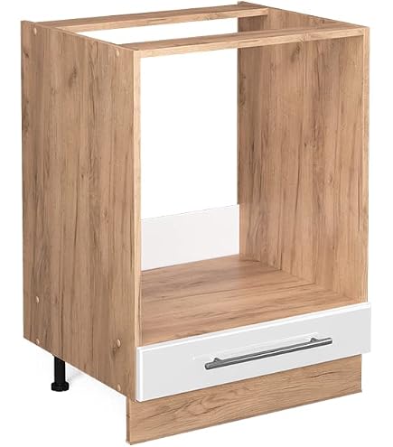 Herdumbauschrank Monza 60 X 86 X 60cm Weiß/Hochgla Produktbild-Vorschau 4